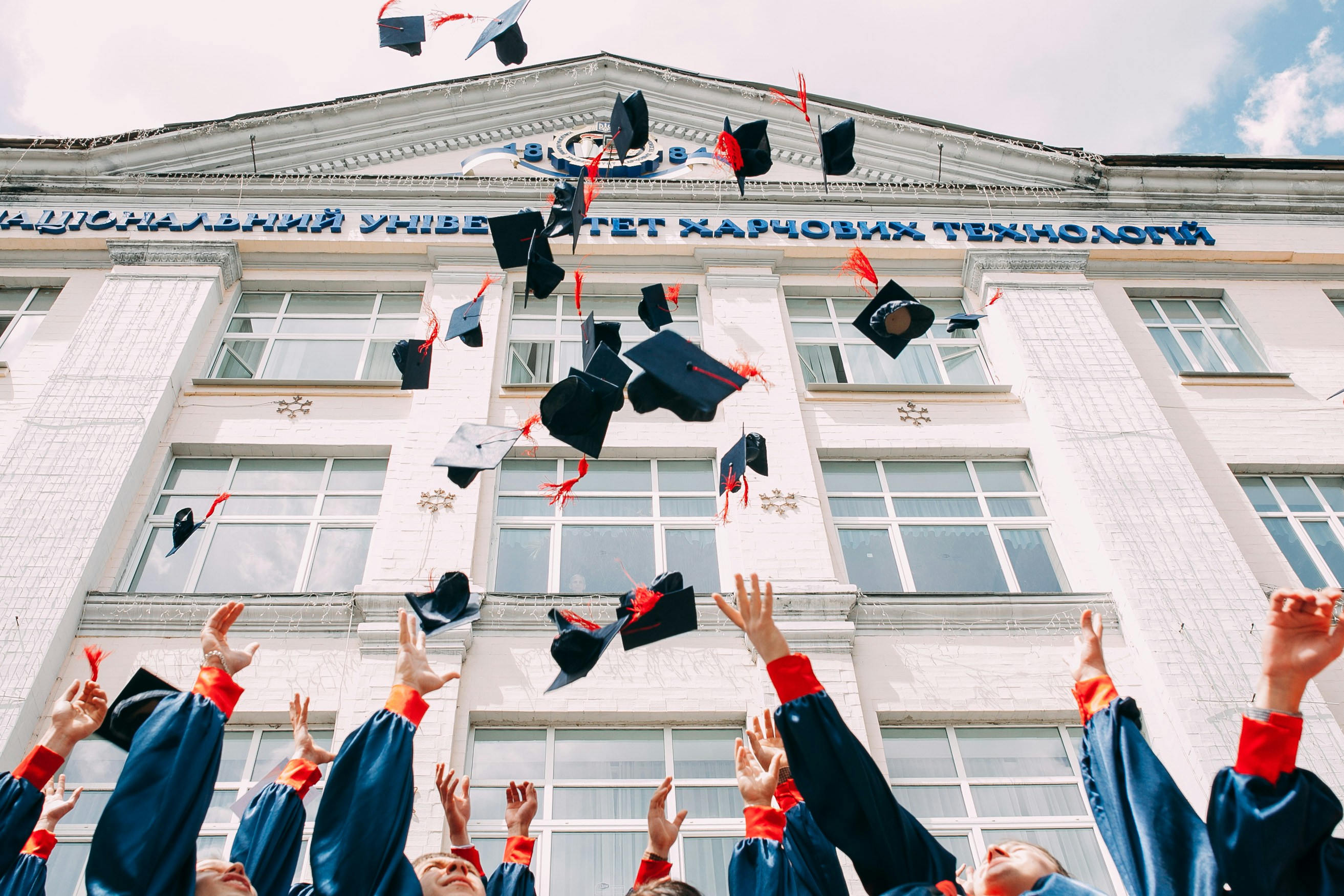 Photo by <a href="https://unsplash.com/@napr0tiv?utm_content=creditCopyText&utm_medium=referral&utm_source=unsplash">Vasily Koloda</a> on <a href="https://unsplash.com/photos/group-of-fresh-graduates-students-throwing-their-academic-hat-in-the-air-8CqDvPuo_kI?utm_content=creditCopyText&utm_medium=referral&utm_source=unsplash">Unsplash</a>      